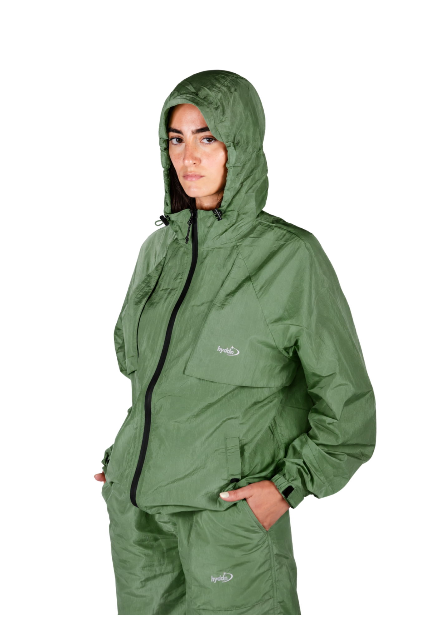 Veste technique imperméable unisexe - JACK012 Green