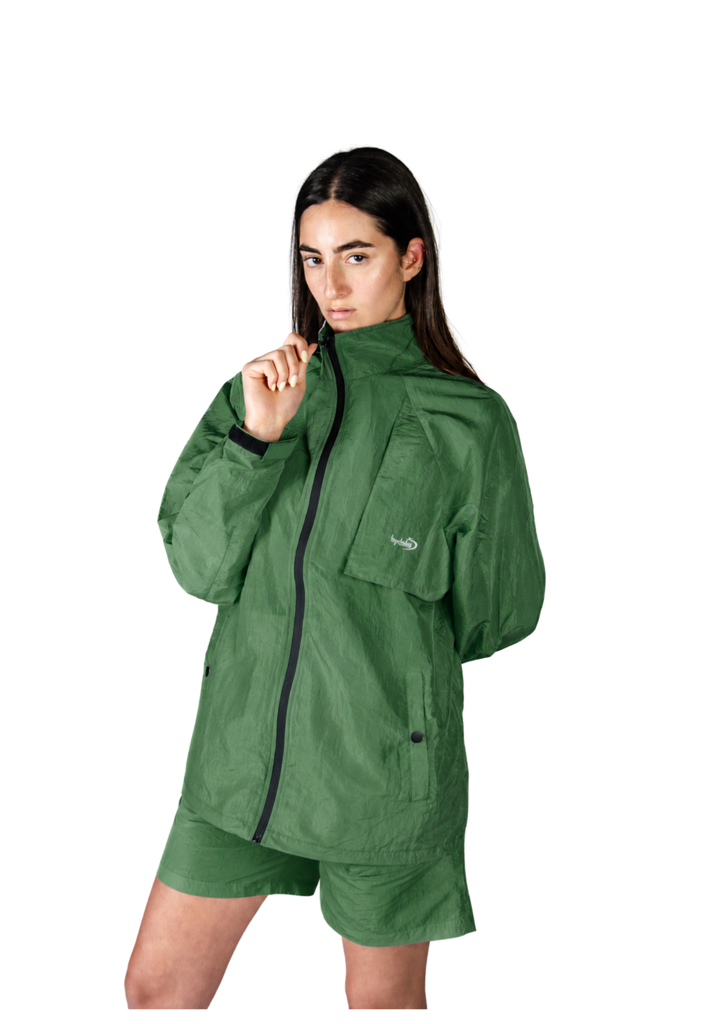 Surchemise zippée unisexe - SHIRT010 Green