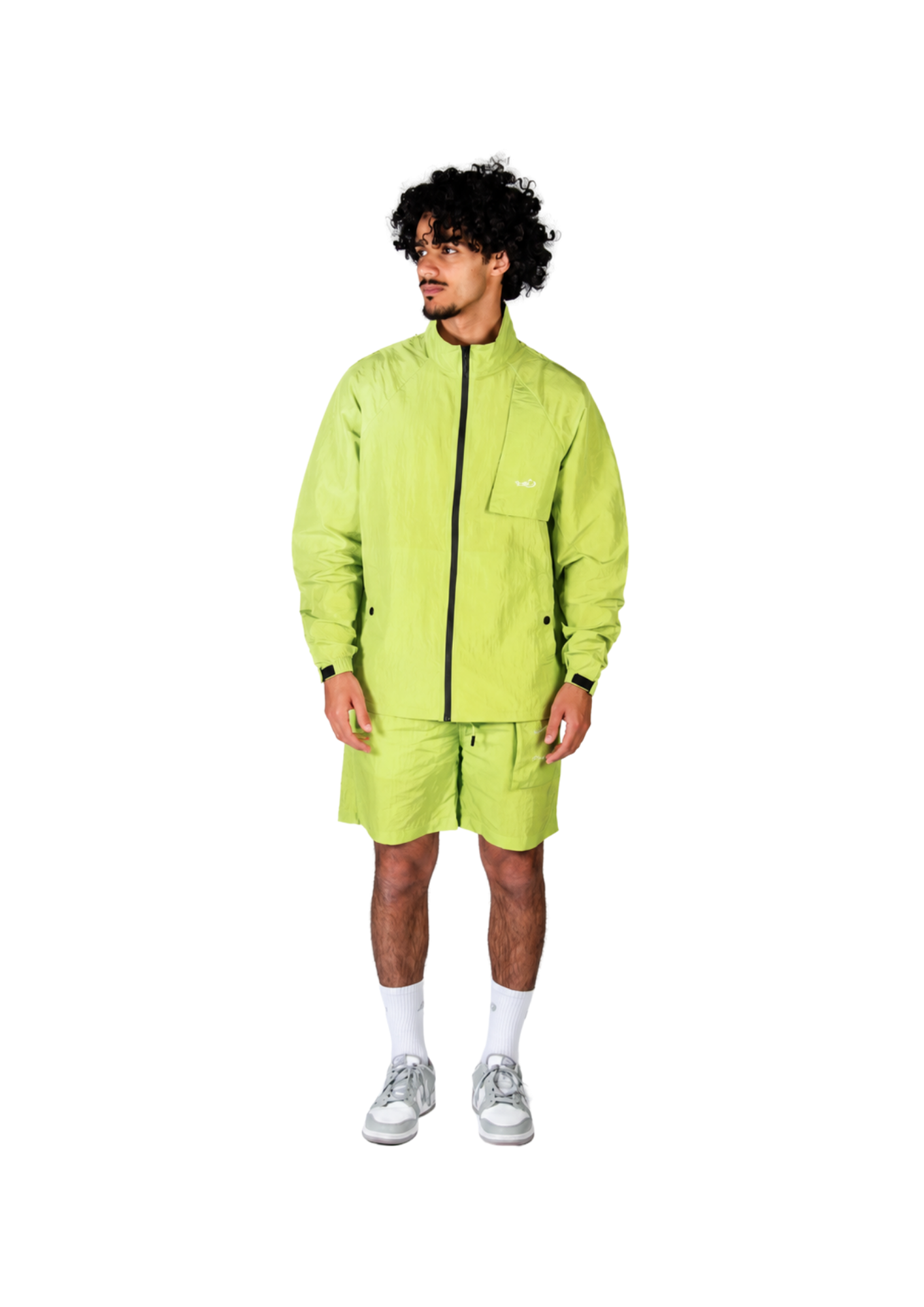 Surchemise zippée unisexe- SHIRT010 Matcha