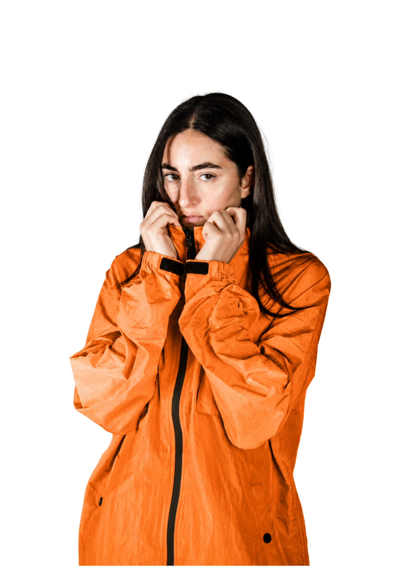 Surchemise zippée unisexe - SHIRT010 Orange